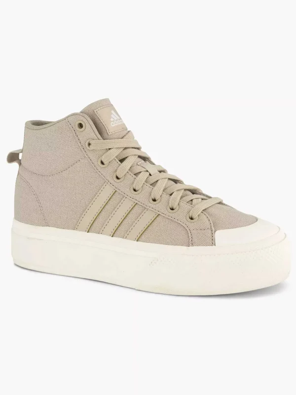 Dames adidas Beige Bravada 2.0 Mid Platform