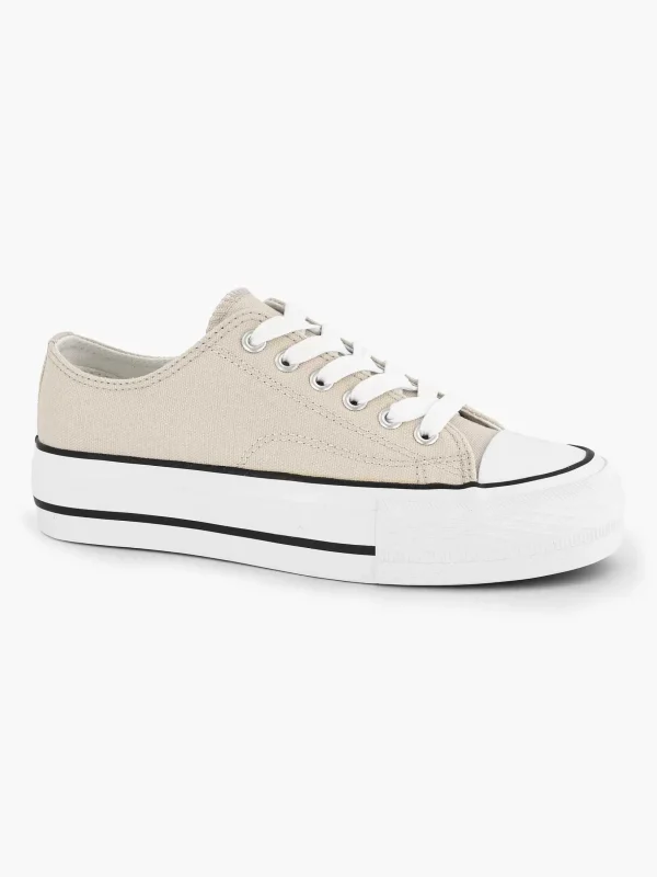 Dames Graceland Beige Canvas Sneaker