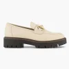 Dames Oxmox Beige Chunky Loafer Sierketting