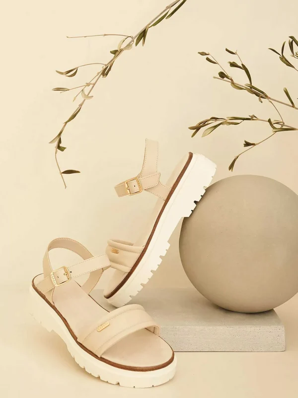 Dames Esprit Beige Chunky Sandaal