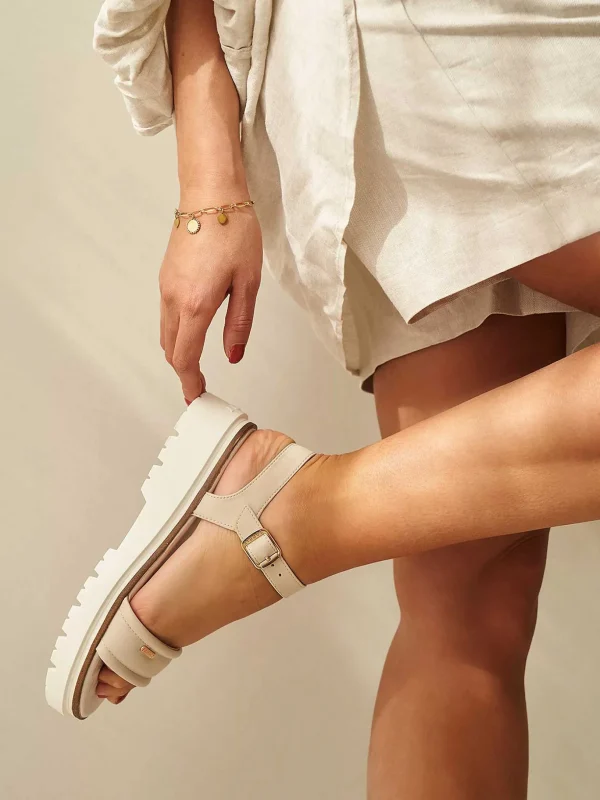 Dames Esprit Beige Chunky Sandaal