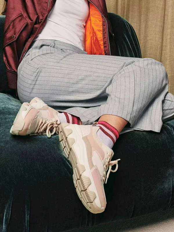 Dames Oxmox Beige Chunky Sneaker