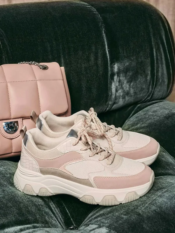 Dames Oxmox Beige Chunky Sneaker