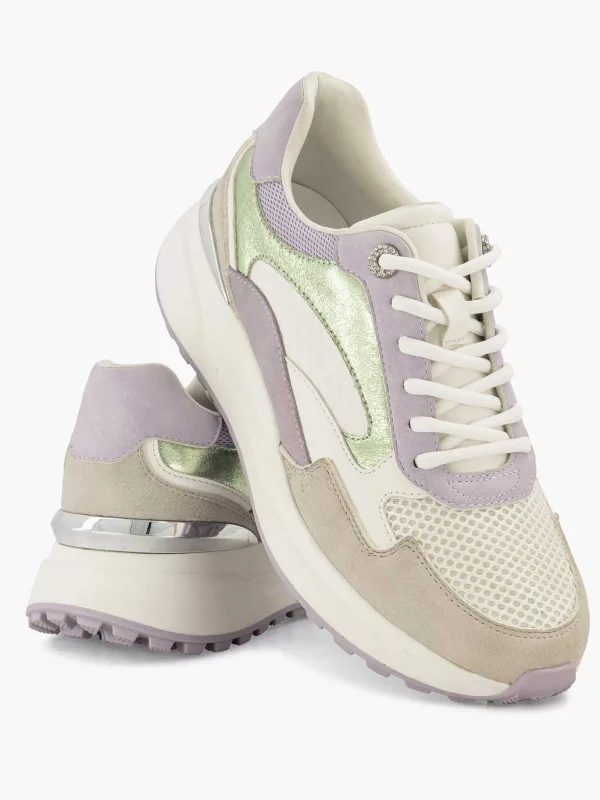 Dames Graceland Beige Chunky Sneaker Glitter