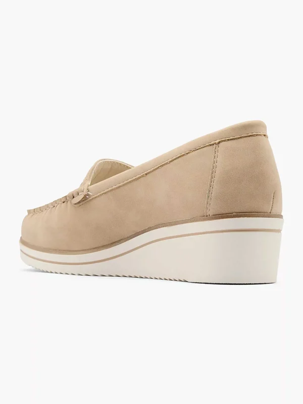 Dames Easy Street Beige Comfort Instapper