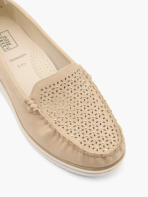 Dames Easy Street Beige Comfort Instapper