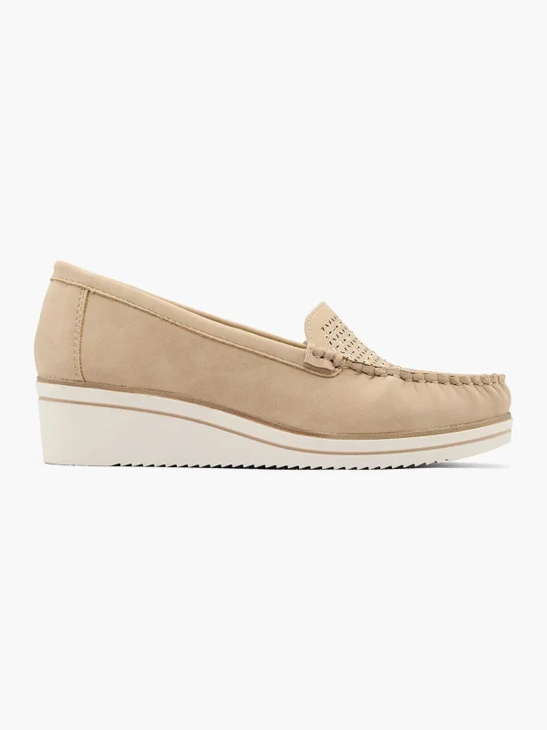 Dames Easy Street Beige Comfort Instapper