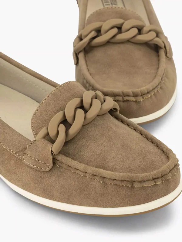 Dames Easy Street Beige Comfort Instapper