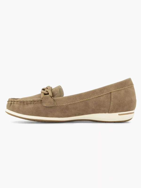 Dames Easy Street Beige Comfort Instapper