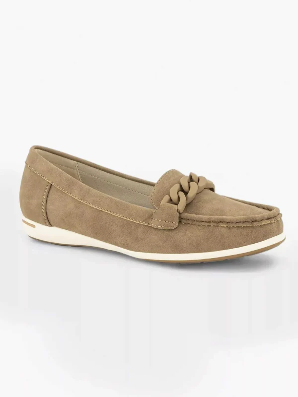 Dames Easy Street Beige Comfort Instapper