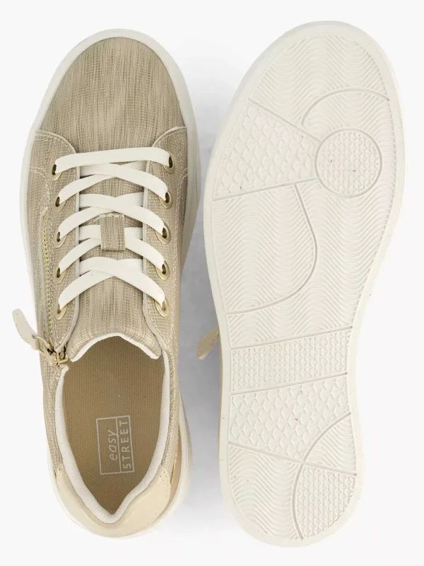 Dames Easy Street Beige Comfort Sneaker