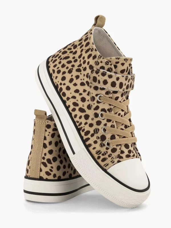 Kinderen Graceland Beige Hoge Canvas Sneaker
