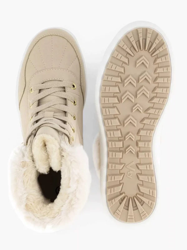 Dames Graceland Beige Hoge Sneaker