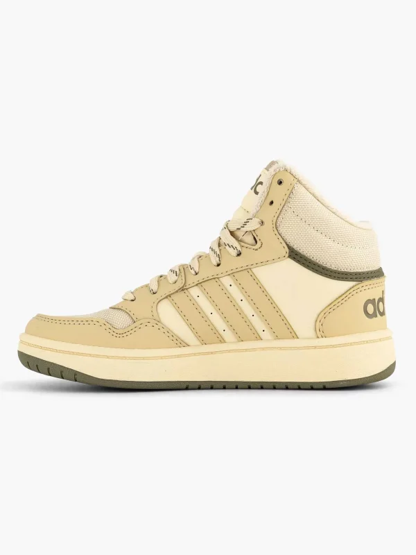 Kinderen adidas Beige Hoops Mid 3.0 K