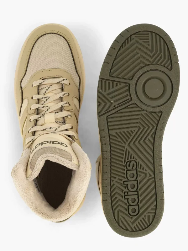 Kinderen adidas Beige Hoops Mid 3.0 K