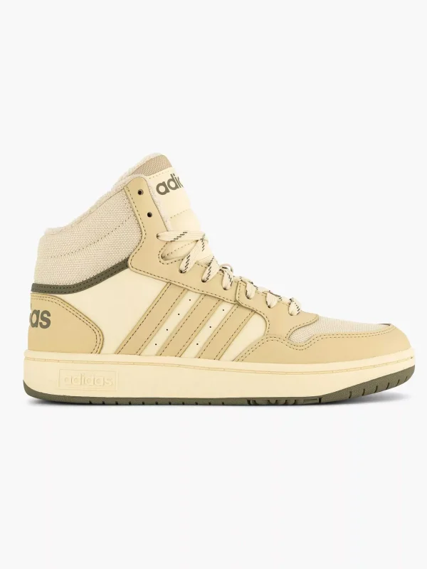 Kinderen adidas Beige Hoops Mid 3.0 K