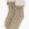 Dames vanHaren Beige Huissok 36-41