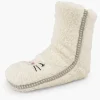 Dames vanHaren Beige Huissok Teddy