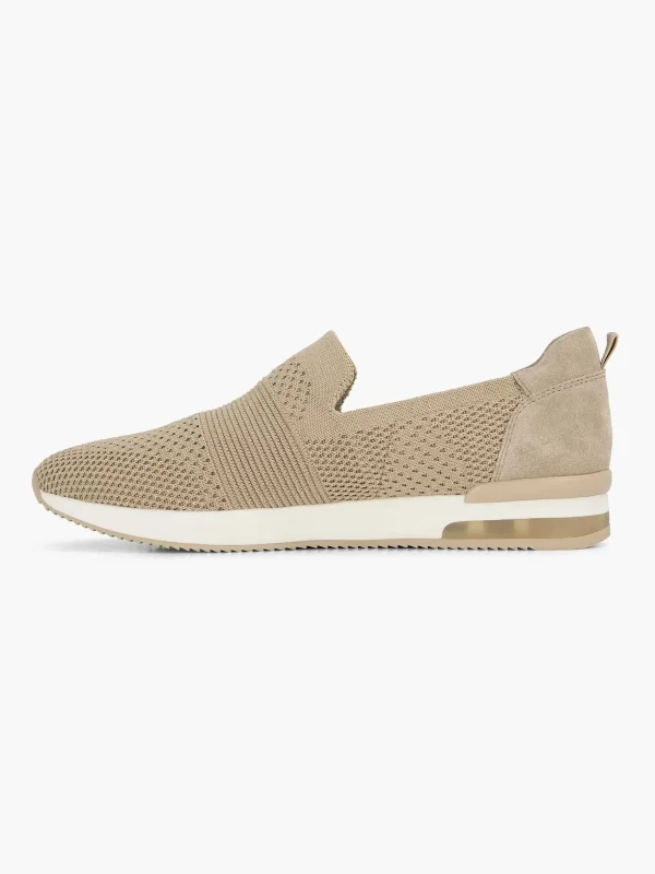 Dames Medicus Beige Instap Comfort Sneaker Knitted