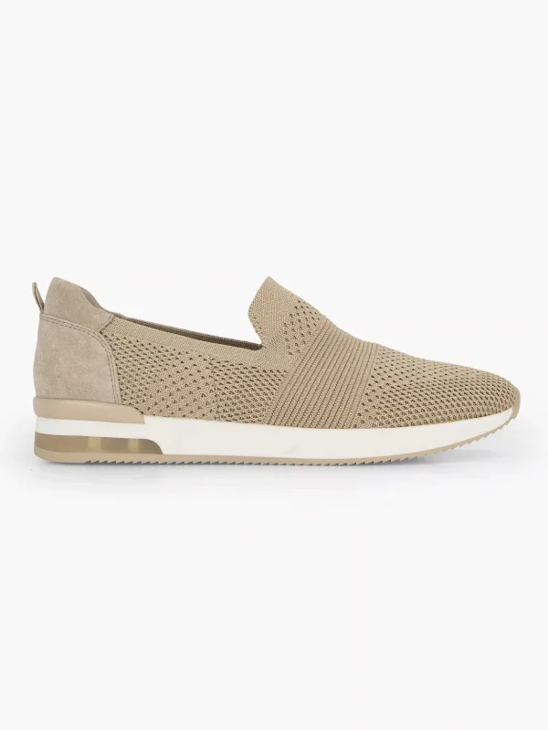 Dames Medicus Beige Instap Comfort Sneaker Knitted