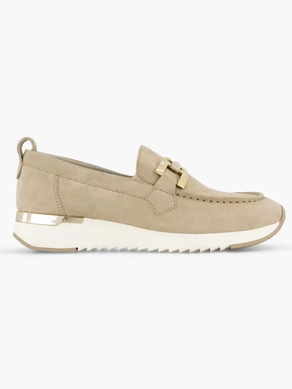 Dames Medicus Beige Leren Comfort Instapper