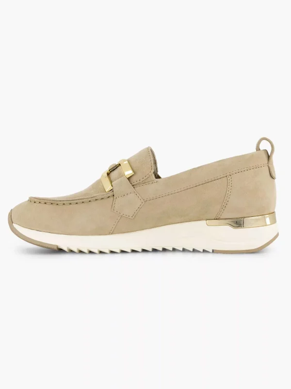 Dames Medicus Beige Leren Comfort Instapper