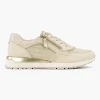 Dames Medicus Beige Leren Comfort Sneaker