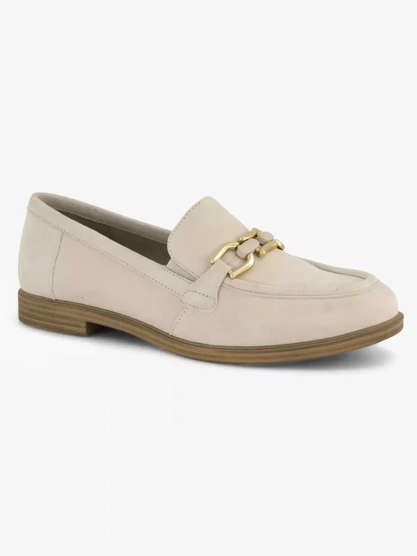 Dames Medicus Beige Leren Instapper