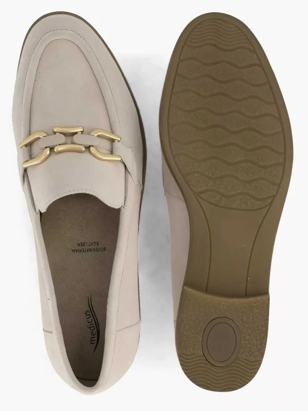 Dames Medicus Beige Leren Instapper