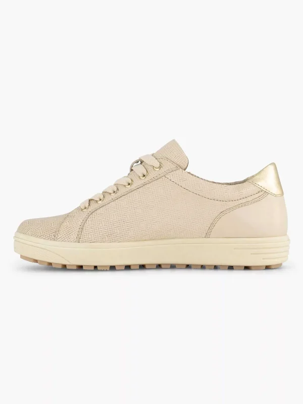 Dames Medicus Beige Leren Sneaker