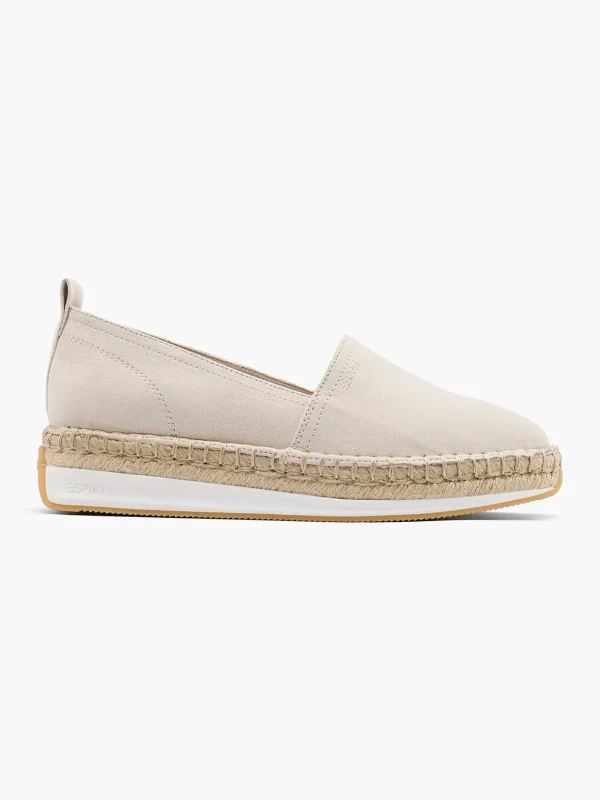 Dames Esprit Beige Platform Espadrille