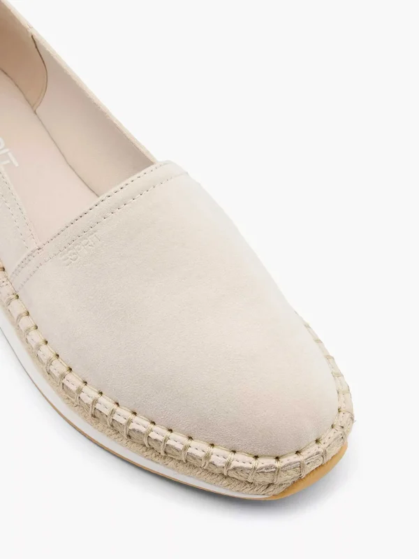 Dames Esprit Beige Platform Espadrille