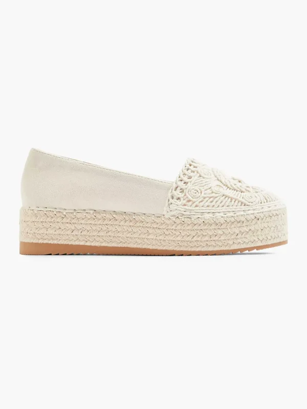 Dames Graceland Beige Platform Espadrille