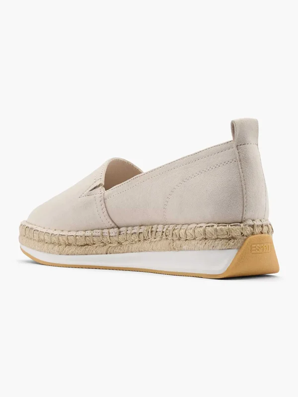 Dames Esprit Beige Platform Espadrille