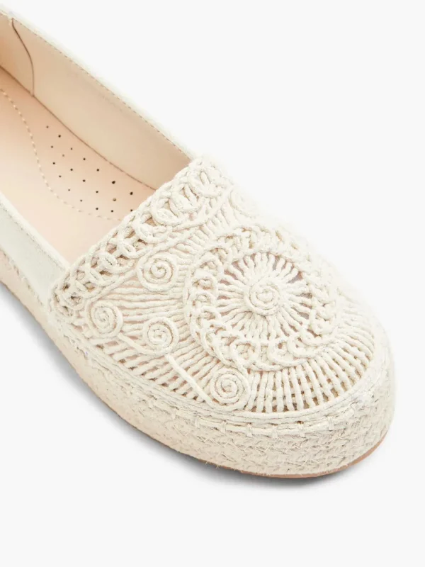 Dames Graceland Beige Platform Espadrille