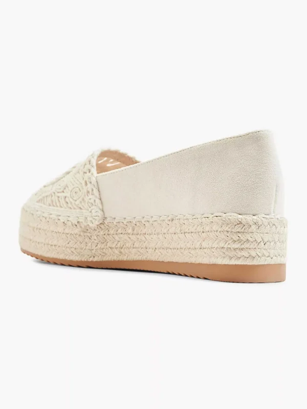 Dames Graceland Beige Platform Espadrille