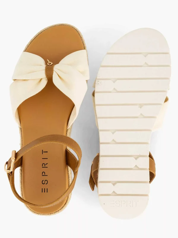 Dames Esprit Beige Platform Sandaal