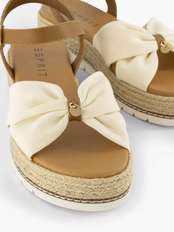 Dames Esprit Beige Platform Sandaal