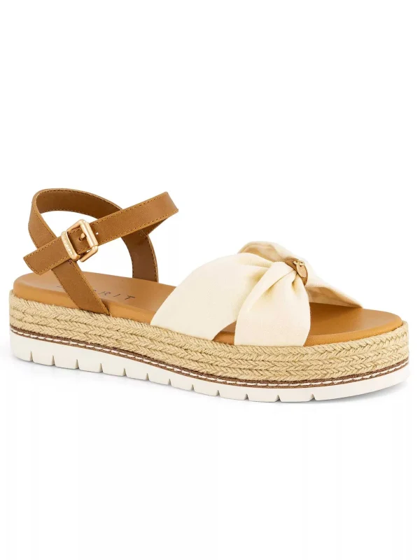 Dames Esprit Beige Platform Sandaal