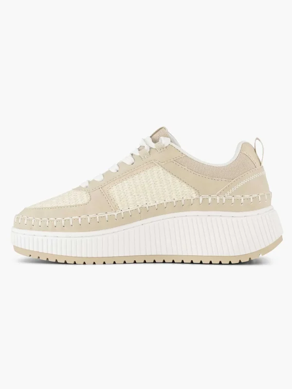 Dames Oxmox Beige Platform Sneaker