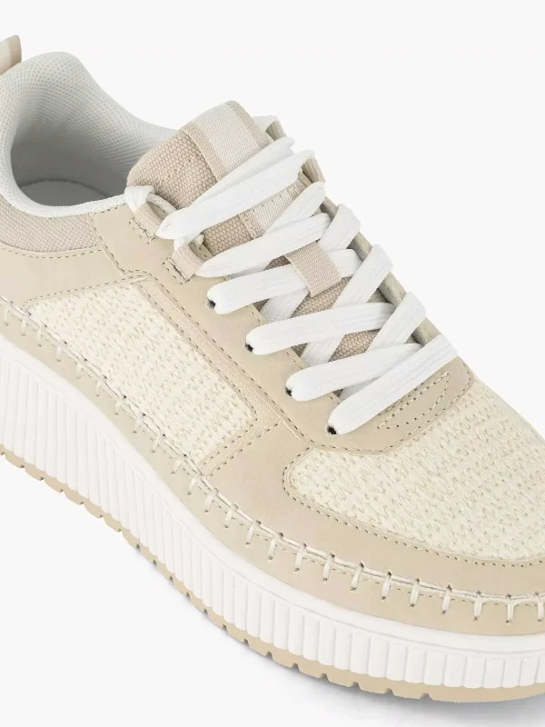 Dames Oxmox Beige Platform Sneaker