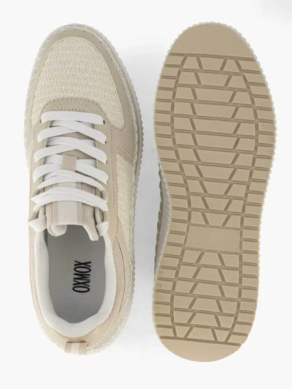 Dames Oxmox Beige Platform Sneaker