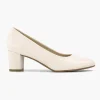 Dames Graceland Beige Pump Blokhak