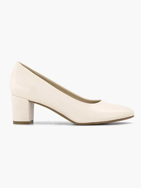 Dames Graceland Beige Pump Blokhak