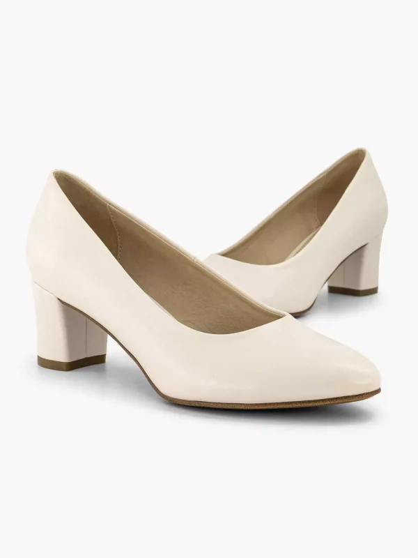 Dames Graceland Beige Pump Blokhak