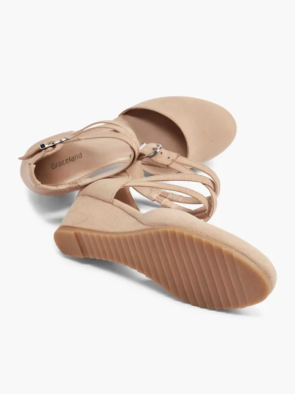 Dames Graceland Beige Pump Gesp