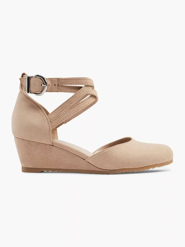 Dames Graceland Beige Pump Gesp