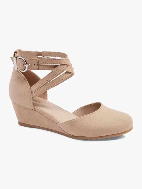 Dames Graceland Beige Pump Gesp