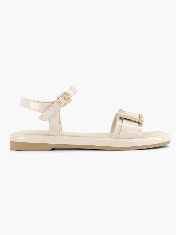 Dames Graceland Beige Sandaal Siergesp