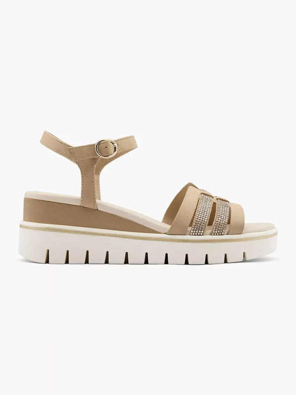 Dames Graceland Beige Sandalette
